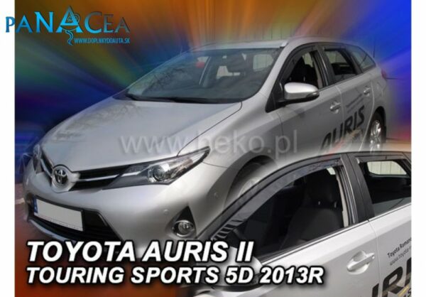 Deflektory - Protiprievanové plexi Toyota Auris Combi 5D od 2013 (+zadné)