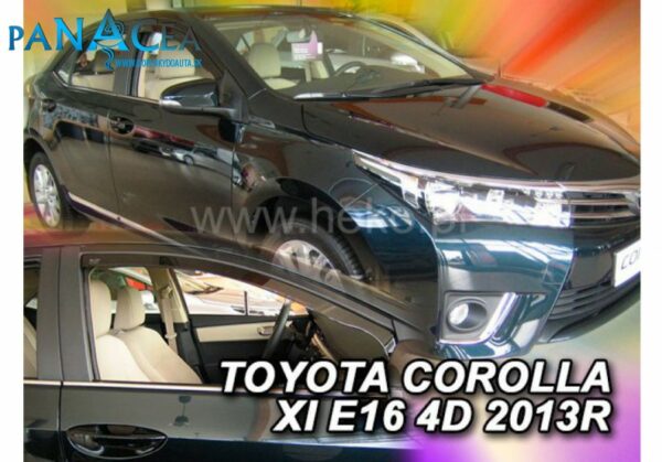 Deflektory - Protiprievanové plexi Toyota Corolla Sedan 2013 - 2018