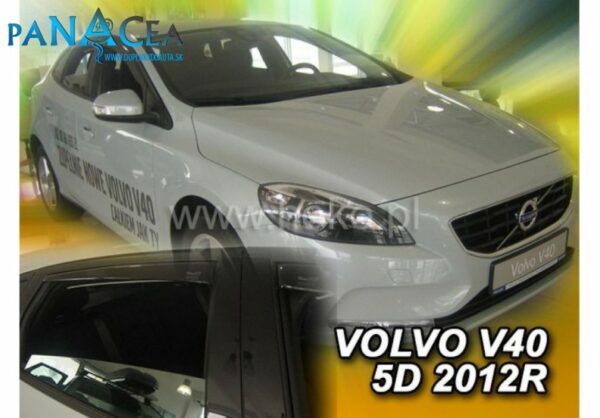 Deflektory - protiprievanové plexi Volvo V40 5D od 2012 (+zadné)
