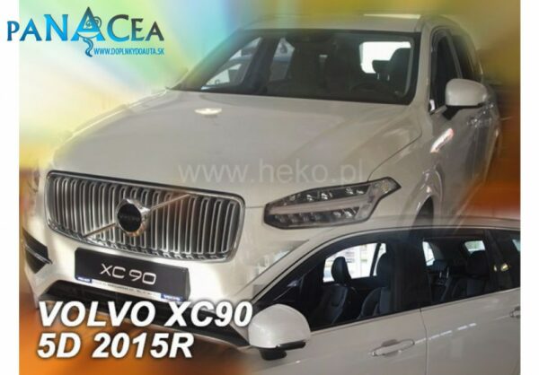 Deflektory - protiprievanové plexi Volvo XC90 5D od 2015 (+zadné)
