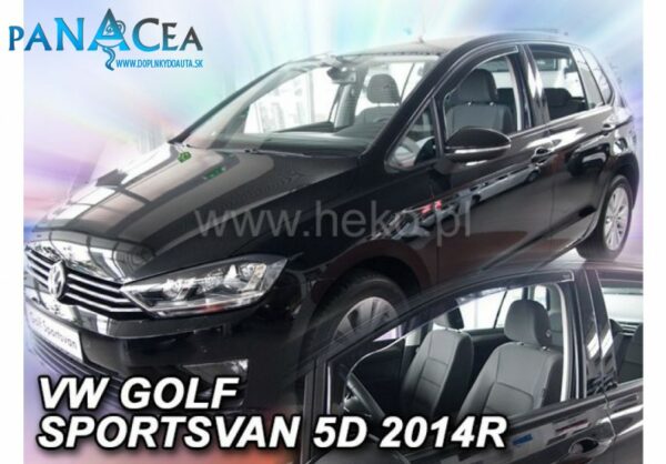Deflektory - Protiprievanové plexi VW Golf Sportsvan 5D od 2014