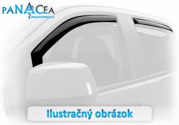 Deflektory - Protiprievanové plexi VW Golf V (A5) Variant 2007 - 2009 (+zadné)
