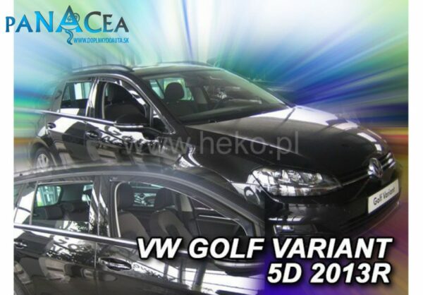 Deflektory - protiprievanové plexi VW Golf VII Variant 2013 - 2019(+zadné)