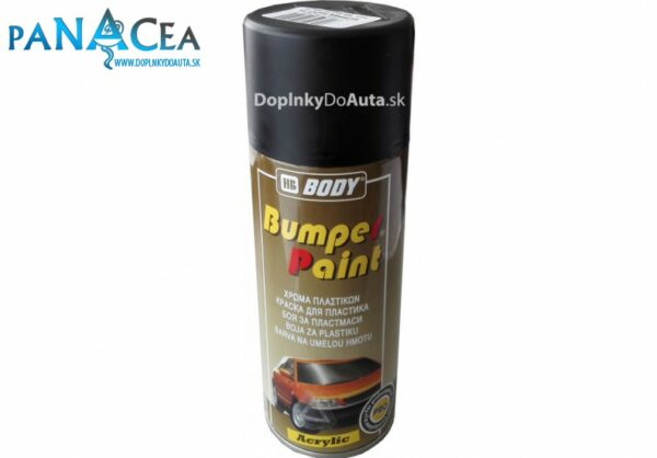 Farba na plasty spray čierny 400ml - BODY