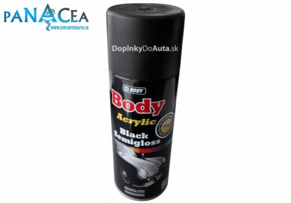 Farba sprej univerzál semigloss čierna 400ml - BODY
