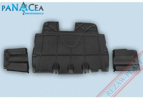 Kryt pod motor Fiat Grande Punto kompletný set, benzín- motor: 1,4; diesel 1.6, 1.9 2005 - 2009