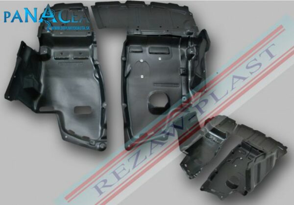 Kryt pod motor Toyota Avensis kompletný set, diesel, verzia motora: 2.0 turbo, pred faceliftom