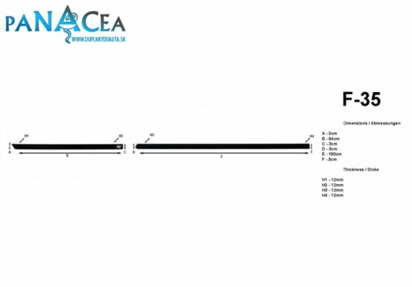 Lišty dverí Audi Q3 2011 - 2018