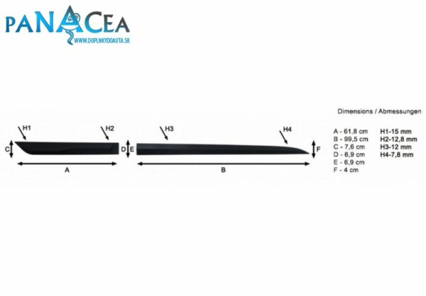 Lišty dverí Hyundai i20 5D HTB od 2015
