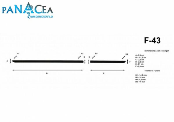 Lišty dverí Nissan X-Trail 2007 - 2014