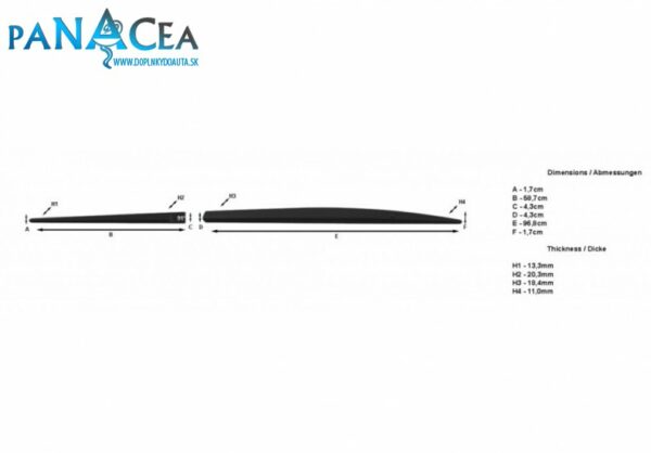 Lišty dverí Seat Leon HTB 2012 - 2020