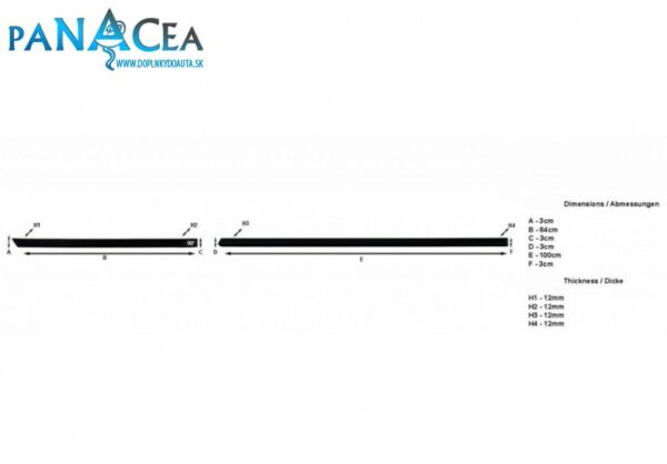 Lišty dverí Škoda Octavia III Sedan/Combi 2013 - 2020