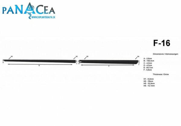 Lišty dverí Toyota Verso od 2013