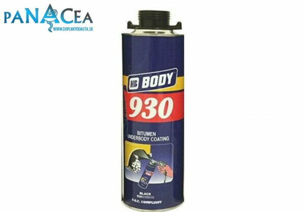 Náter ochranný na podvozok 930 čierna 1L - BODY