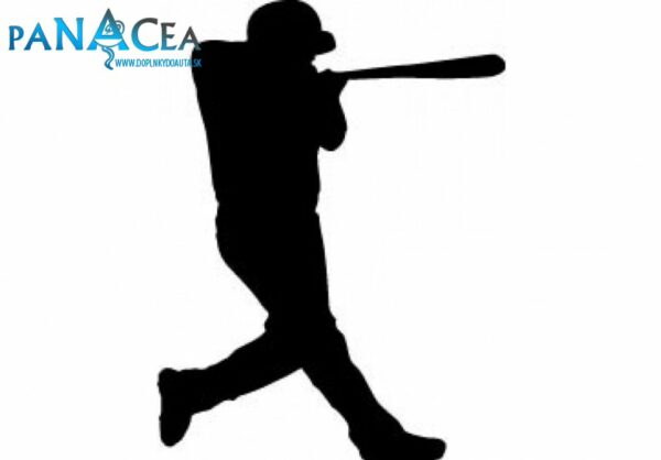 Samolepka Baseball black (12 cm) (C4)