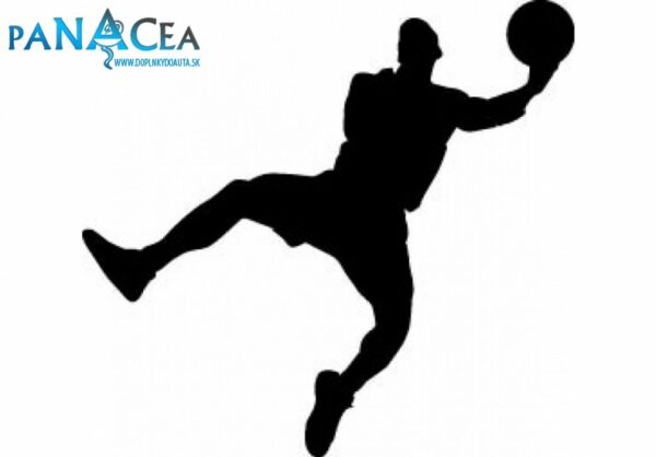 Samolepka Basketbalista black (12 cm) (C4)