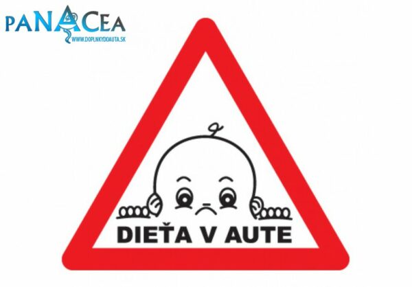 Samolepka - Dieťa v aute (C3)