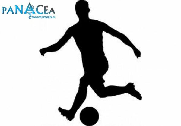 Samolepka Futbalista black (12 cm) (C4)