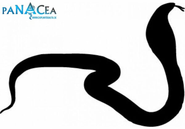 Samolepka Had black (12 cm) (C4)