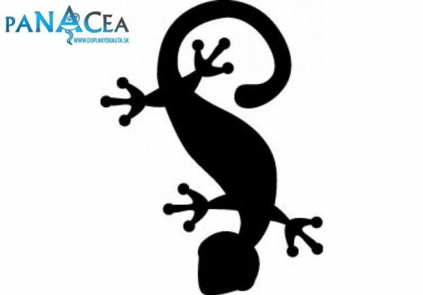 Samolepka Jašterica black (12 cm) (C4)