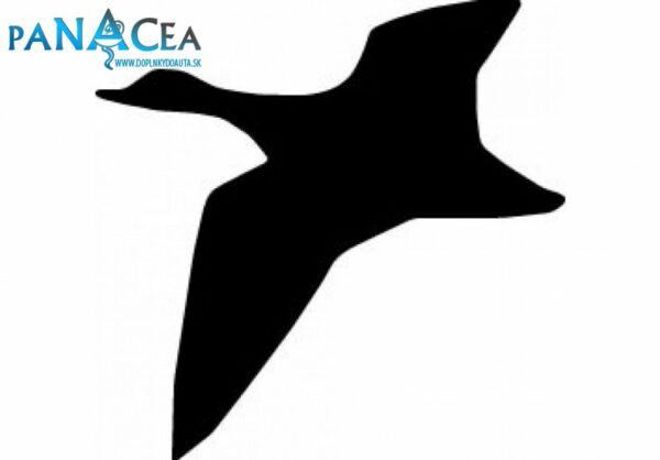 Samolepka Kačica black (12 cm) (C4)