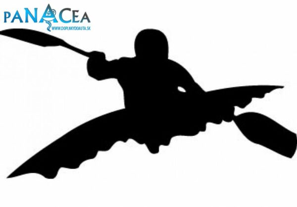 Samolepka Kanoista black (12 cm) (C4)