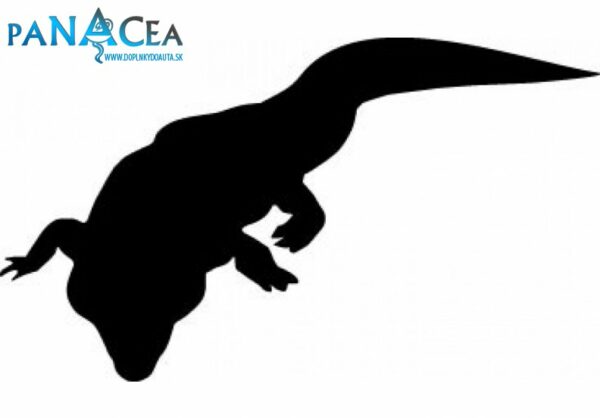 Samolepka Krokodíl black (12 cm) (C4)