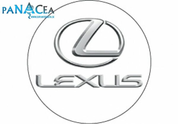 Samolepka na stredy kolies živicová 4ks - LEXUS - biely (C13)