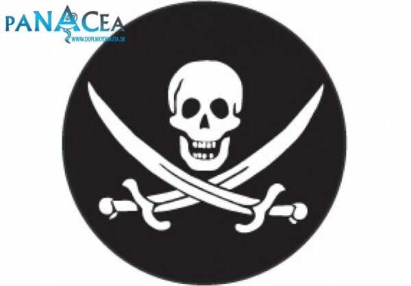 Samolepka na stredy kolies živicová 4ks - PIRATE (C13)