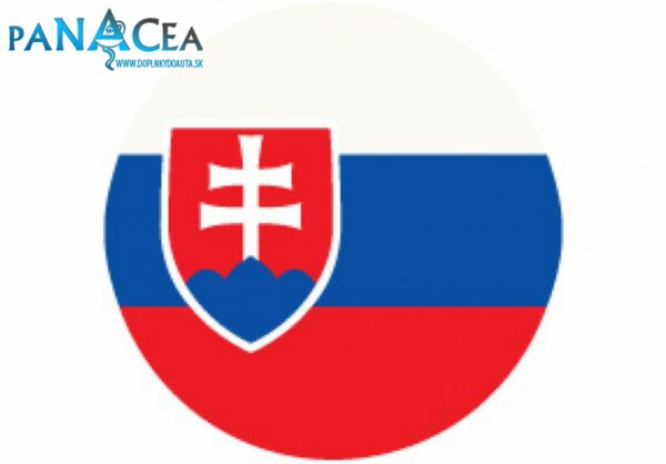 Samolepka na stredy kolies živicová 4ks - SK VLAJKA (C13)