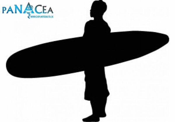 Samolepka Surfer black (12 cm) (C4)