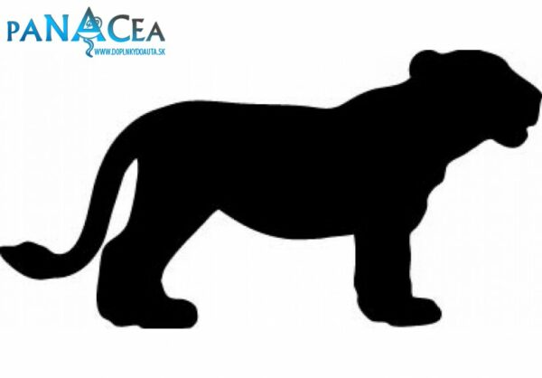 Samolepka Tiger black (12 cm) (C4)