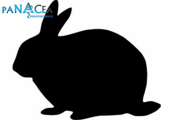 Samolepka Zajac black (12 cm) (C4)