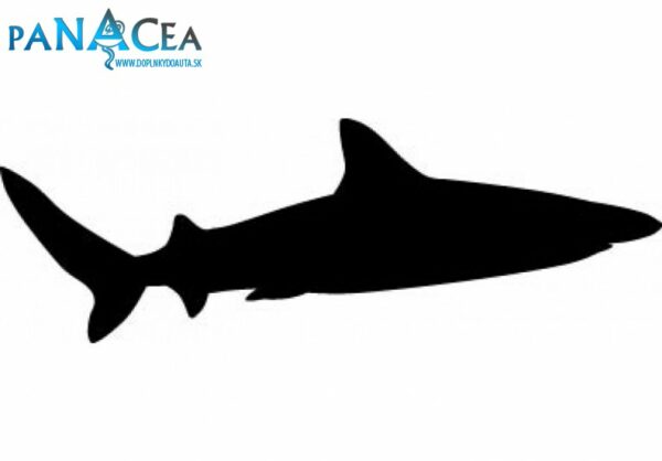 Samolepka Žralok black (12 cm) (C4)